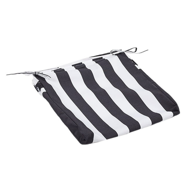 Outdoor Square Cushion Cover for Outdoor Chairs Durable Polyester Seat Pad with for Garden Patio Furniture - Classic Solid and Striped Designs 22 Color Options (Without Core)