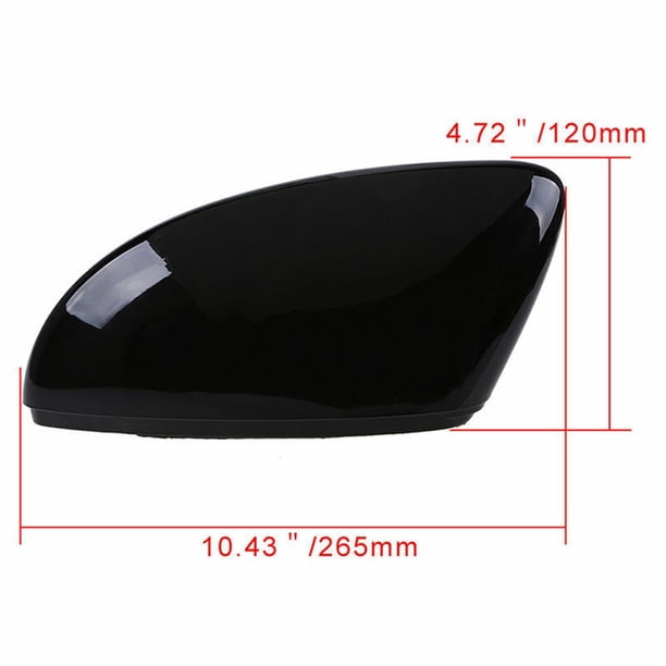 White Right Side Mirror Cover Cap For 2012-2016 Volkswagen Passat – Painted, Direct Fit (Not For North America)