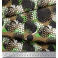 thumbnail image 3 of Soimoi Japan Crepe Satin Fabric Brush Stroke & Dots Abstract Decor Fabric Printed Yard 42 Inch Wide, 3 of 3