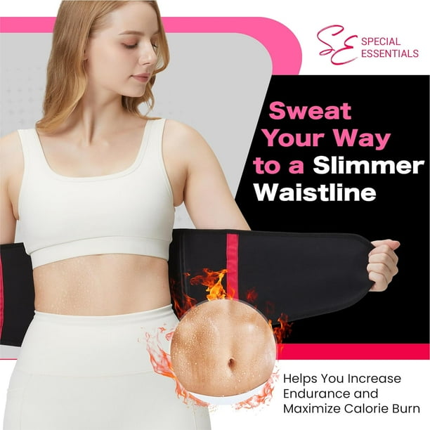 Special Essentials Waist Trainer for Women Men Adjustable Sweat Band Waist Trimmer For Core Stability Training Workouts