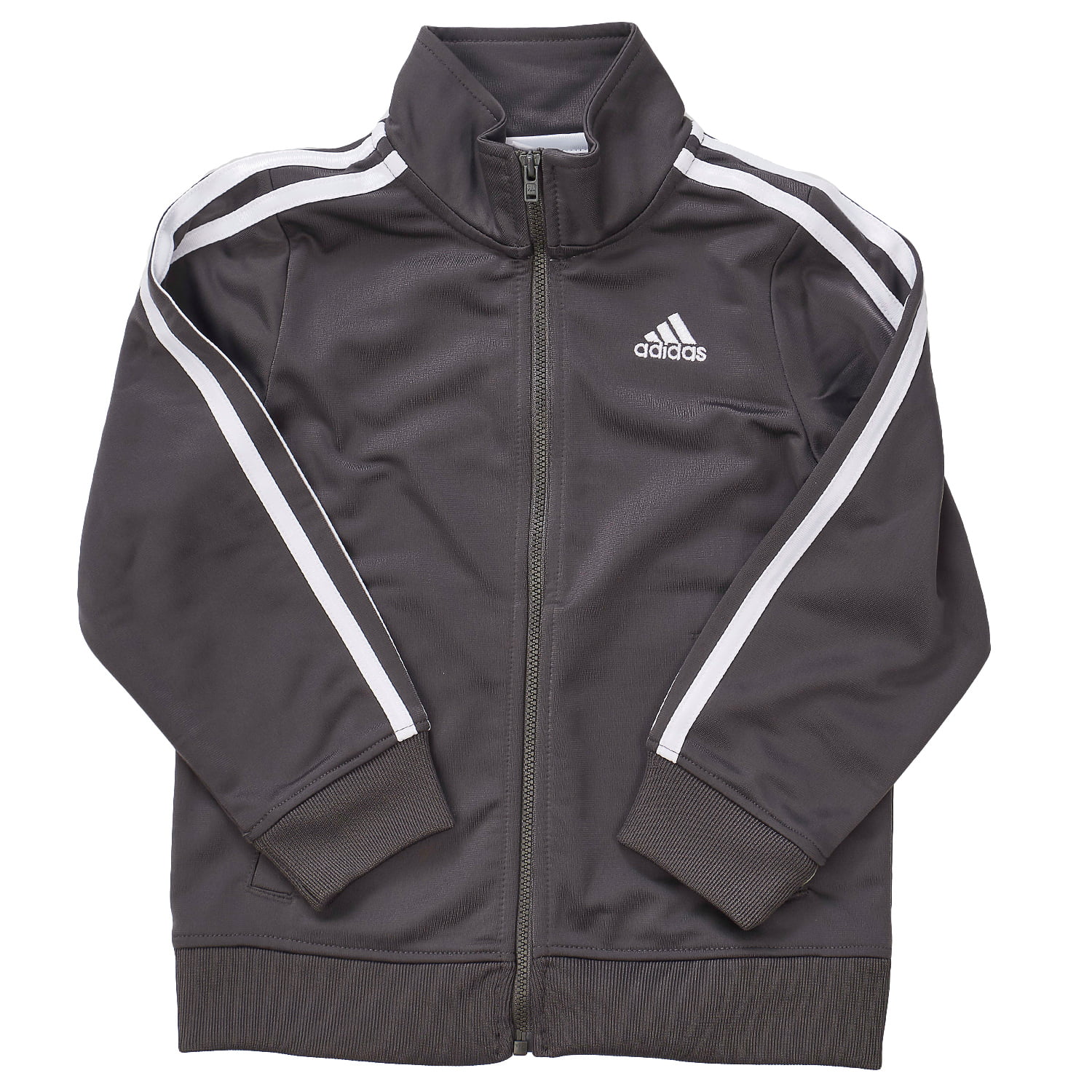 Adidas Iconic Tricot Jacket - Dark Gray - Boys - 6 - Walmart.com