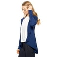thumbnail image 2 of Expert Brand USA-Made Women's MoCA Cotton Blend Cardigan, Navy, Large, 2 of 9