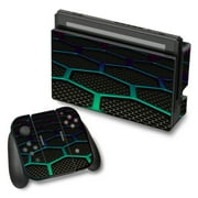 Skin Decal For Nintendo Switch Vinyl Wrap / Metal Grid Futuristic Panel
