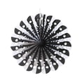 thumbnail image 1 of Advancent Flor de papel Hollow-out Ligero Paraguas Papeles Ventilador Calcomanías de pared 3D Guirnalda Fiesta de Halloween Decoración Home Bar Kits de decoración para fiestas Blanco negro, 1 of 6
