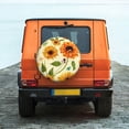 thumbnail image 2 of Fotbe Sunflowers And Butterflies Spare Tire Cover Thickening Universal Fit for Jeep, Trailer, RV, SUV, Truck, Tough Tire Wheel Soft Cover-16 inch, 2 of 9