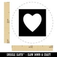thumbnail image 2 of Heart In Box Self-Inking Rubber Stamp Ink Stamper - Pink Ink - Mini 1/2 Inch, 2 of 7