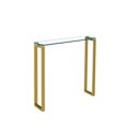 thumbnail image 1 of Heavenly Collection Glass Console Table in Gold, 1 of 2