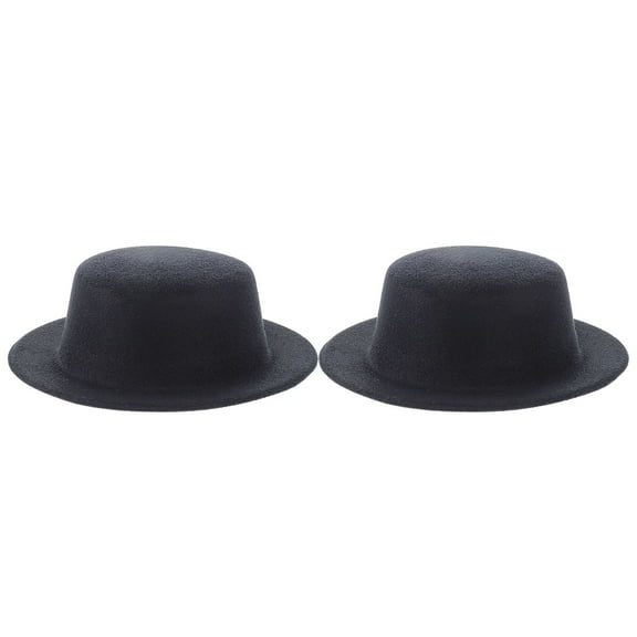unbranded  2 Pcs DIY Billycock Mini Clips for Hair Golf Hats Men Man Miss Black
