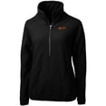 thumbnail image 2 of Women's Cutter & Buck Black Idaho State Bengals Cascade Eco Sherpa Fleece Half-Zip Pullover Jacket, 2 of 3
