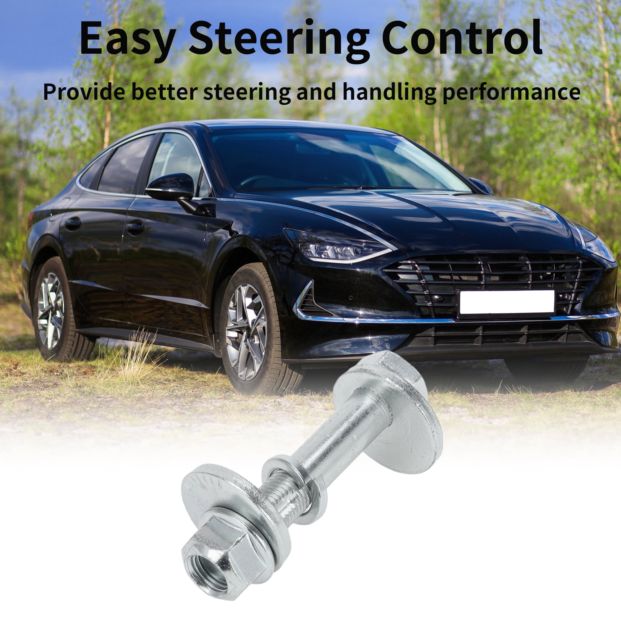 Unique Bargains Camber Alignment Bolt Kit For Hyundai Sonata 2018-2023 Metal Silver Tone