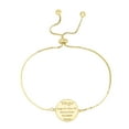 thumbnail image 2 of Gemistry Constellation Bracelet Gold Plated Virgo Zodic Sign 9 inch Crystal Quartz Bolo Adjustable Dainty Bracelet in Brass, 2 of 2