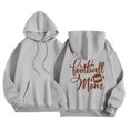 thumbnail image 1 of WEAIXIMIUNG Sweat à Capuche pour Mariée, Imprimé Rugby, Manches Longues, 1 of 4