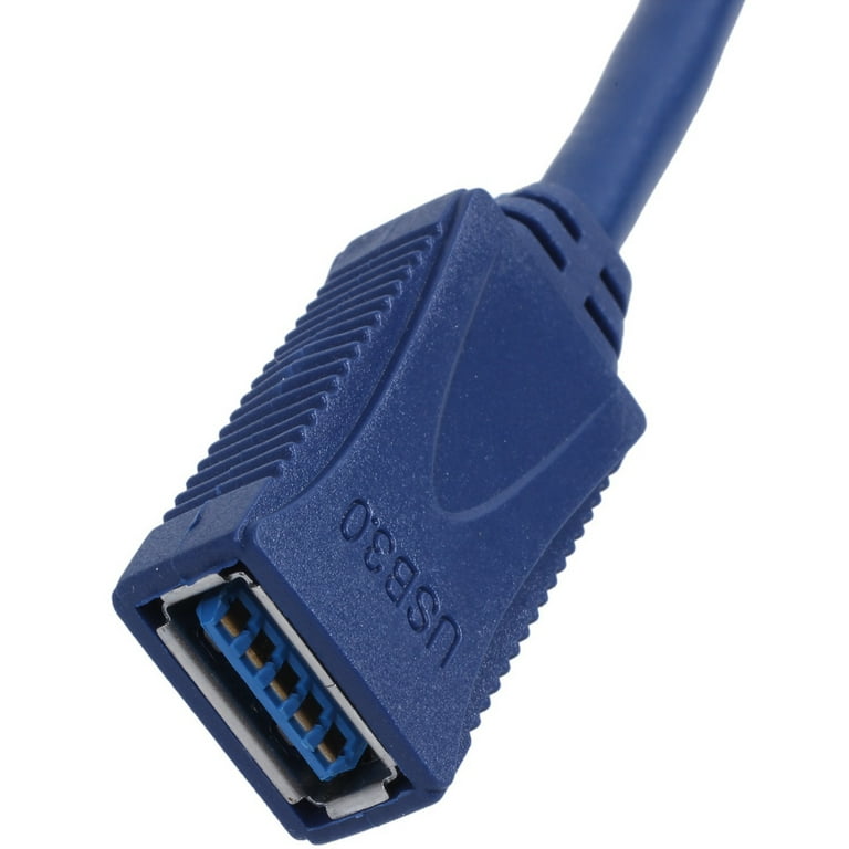 USB 3.0 Type A Male To Male Cable 3-Pack - 3 Feet Blue SuperSpeed Cables