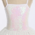 thumbnail image 6 of IBTOM CASTLE Toddler Kids Girls Sequins Camisole Ballet Dance Dress Glitter Stars Tutu Skirted Leotard Ballerina Gymnastics Dancewear for Child, 6 of 8