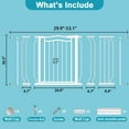 thumbnail image 5 of FURDEAR Extra Wide Baby Gate for Doorways 29.9"-52.6" Metals White, 5 of 7