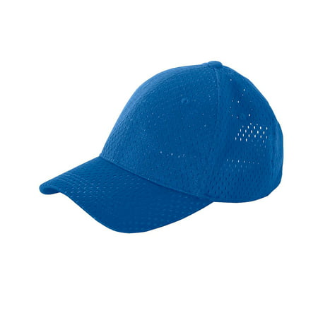 Branded Big Accessories 6-Panel Structured Mesh Baseball Cap - ROYAL - OS (Instant Saving 5% & more on min (Best 5 Panel Hat Brands)