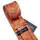 thumbnail image 4 of Set de Corbata de Seda Paisley Naranja Barry.Wang 150 cm, 4 of 6
