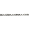 thumbnail image 2 of White Sterling Silver chain Curb Diamond-cut 20 in 4.25 mm, 2 of 5