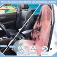 thumbnail image 5 of Uorisanigo Car Front Seat Covers Easy to Install Pink Sunset Palm Tree Bucket Towel Seat Covers Fashion Auto Interior Front Car Seat Covers Universal Fit for Auto Truck Van SUV, 5 of 6