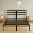 thumbnail image 3 of Napcenter 12 inch King Size Bed Frame with Headboard and Footboard, Metal Platform No Box Spring Needed, Easy Assembly, Black, 3 of 9