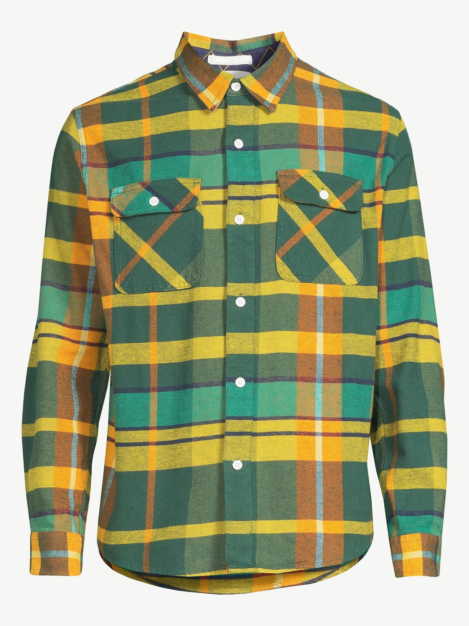 Free Assembly Men's Vintage Inspired Flannel Shirt