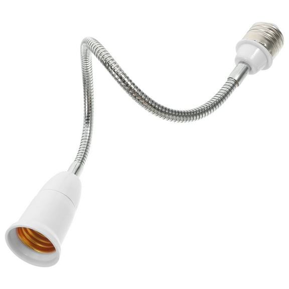 Light Socket Extender E27 Light Bulb Socket Adapter Flexible Extension Arm For High Ceilings E27 To E27 Converter Ideal For Outdoor And Indoor Use