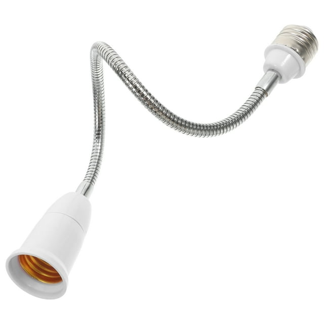 Shisuyan Light Socket Extender E27 Light Bulb Socket Adapter Flexible Extension Arm For High Ceilings E27 To E27 Converter Ideal For Outdoor And Indoor Use