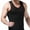 Black, variant on Mens Compression Slimming Shirt with Slimming Belt