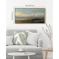 thumbnail image 4 of Drsoum Vintage Landscape Wall Art Retro Coastal Classic Paints Rustic Farmhouse Kitchen Bathroom Office Decor 8x16in Natural Framed, 4 of 7