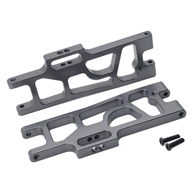 2 brazos inferiores traseros de metal 1/10 1/12 RC modelo de coche brazo de suspensión brazos A para Titanio