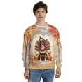 thumbnail image 4 of Happy Thanksgiving Boxer Turkey Costume Pumpkins Autumn Leaves All Over Print 3D Sweatshirt Unisex Merch Boxers Dog Lover Gifts Idea - 13014, 4 of 6