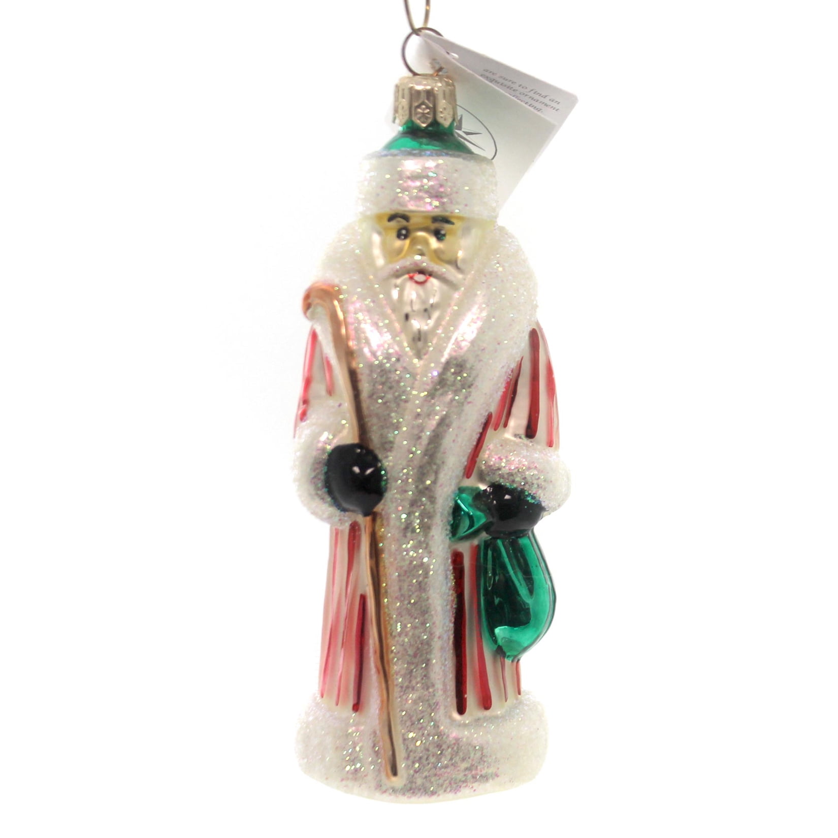 Christopher Radko MINI RUSSIAN Blown Glass Ornament Santa Christmas