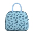 thumbnail image 2 of Womens LightBlue Cartoon Dinosaurs Pattern Lunch Box for Work,Insulated Lunch Bag for Women,Loncheras Para Mujer,Leakproof Adult Lunch Bag for Work,Beach,Travel,Picnic,Camping, 2 of 7