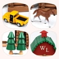 thumbnail image 3 of Juego de troncos de madera Wondertoys, 330 unidades, troncos de madera auténtica para mayores de 3 años, 3 of 8