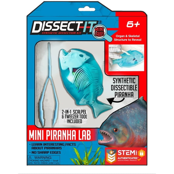 Top Secret Toys - Dissect It: A Synthetic Piranha Dissection Kit, MINI