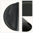 thumbnail image 5 of REGALWOVEN Placemats Set of 6 Faux Leather Placemats for Kitchen Dining Table Decor Washable Heat Resistant Table Placemats Wipeable Table Mat Black 15*15in, 5 of 7