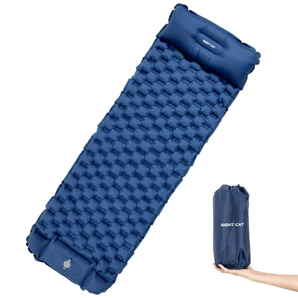 Colchoneta Inflable para Dormir Night Cat con Almohada para Camping