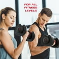 thumbnail image 3 of FitRx SmartBell XL, 90lb Adjustable Dumbbell Set with Quick-Select Weights for Home Gym, 3 of 10