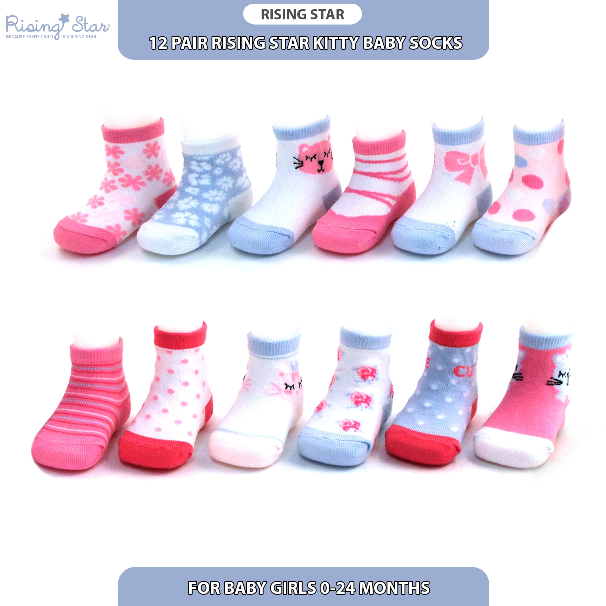 rising star baby socks