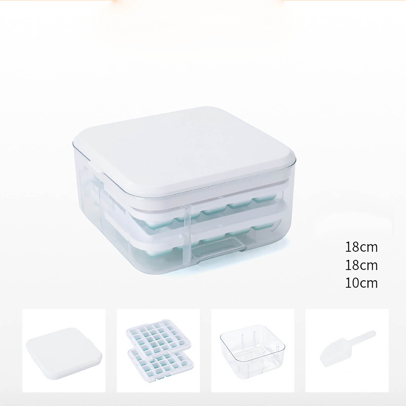 Food Grade Ice Tray For Easy Release Versatile For And Summer Drinks For Home Use Glass Ice Cubes Screwball Liquor Freezing Containers for Food Silicone Ice Trays Small Ice Cubes Glass Ice Cubes