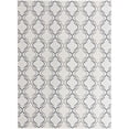 thumbnail image 1 of Unique Loom Outdoor Trellis Flatweave Rug 9' x 12' Rectangle Ivory/Blue, 1 of 1