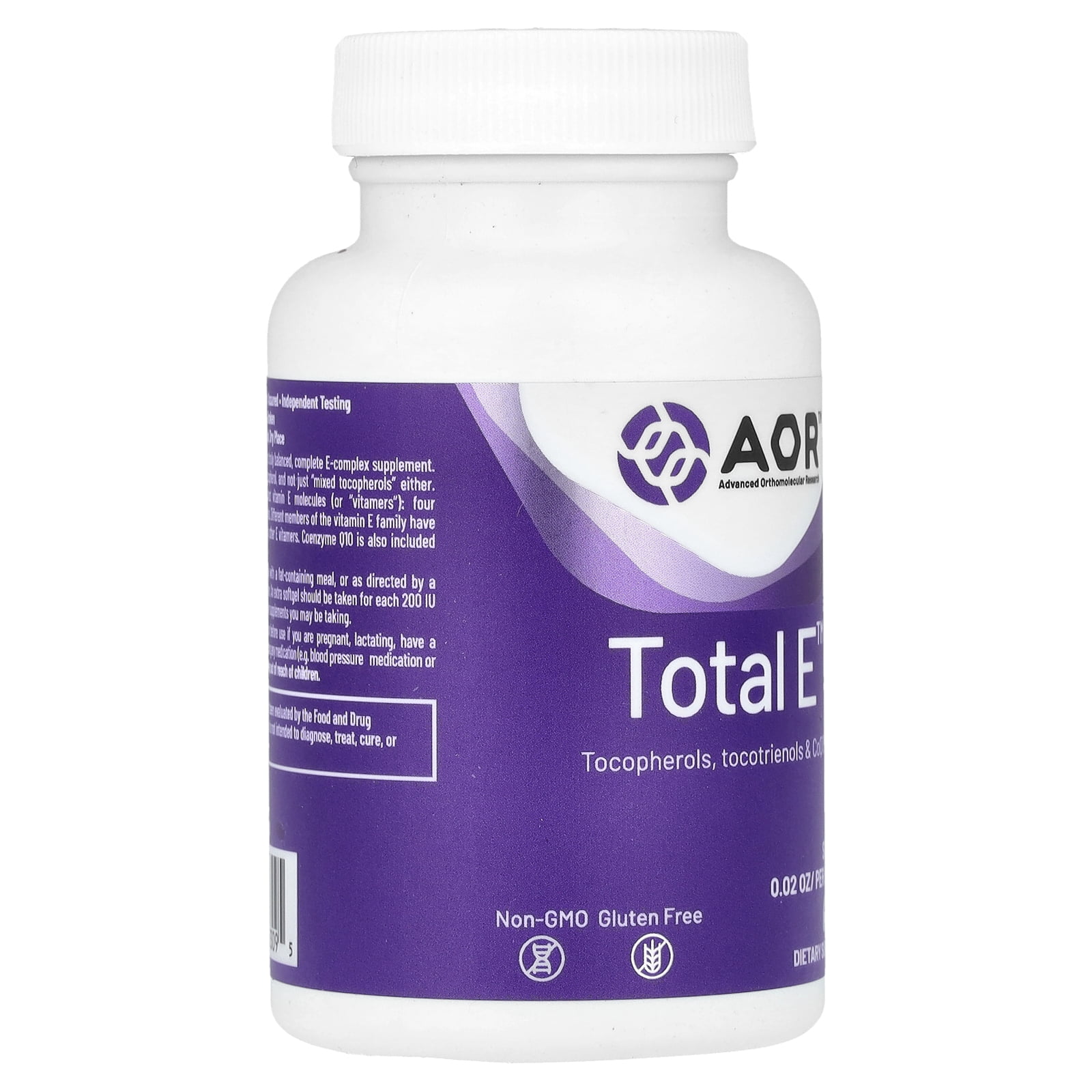 Advanced Orthomolecular Research AOR Total E™, 60 Softgels