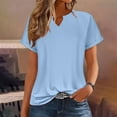 thumbnail image 2 of Raeneomay Oversized T Shirts for Women Fashion Casual 3/4 Sleeves Round Neck Tops Loose Blouse Summer Tops, 2 of 6