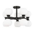 thumbnail image 2 of 494-10SF-MB-Z-Lite-Artemis - 10 Light Semi-Flush Mount In Mid-Century Modern Style-13.75 Inches Tall and 21 Inches Wide-Matte Black Finish, 2 of 2