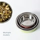 thumbnail image 2 of Cuenco de alimentación para Gato, cuenco individual antideslizante de plástico de acero inoxidable, bandeja para beber comida, comedero, cuenco para perro resistente a caídas, 2 of 5