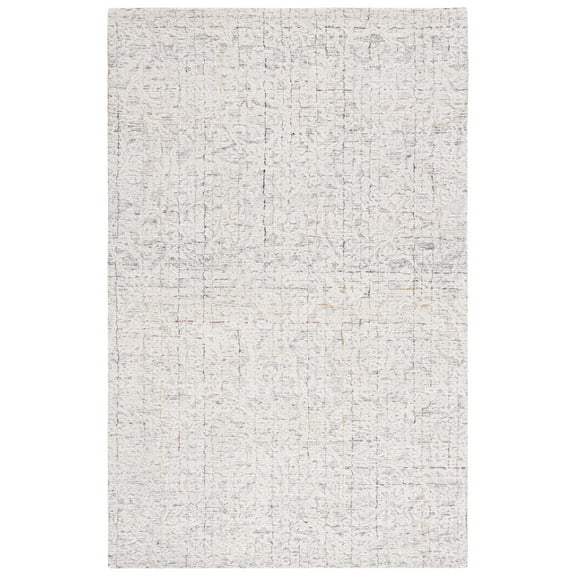 SAFAVIEH Metro Aideen Distressed Area Rug, Grey/Ivory, 4' x 6'