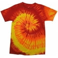thumbnail image 3 of Colortone Womens Rainbow Tie-Dye Short Sleeve Heavyweight T-Shirt, 3 of 10
