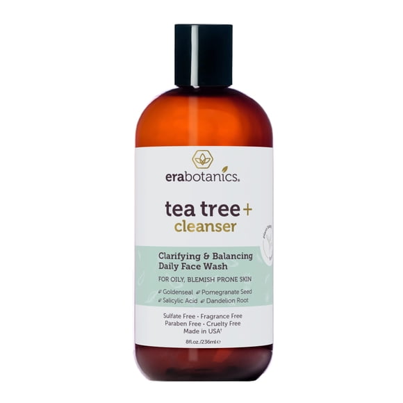 Face Wash Era Organics Aceite purificador de árbol de té con ácido salicílico
