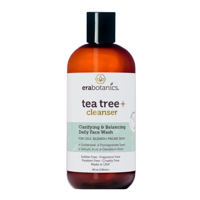Face Wash Era Organics Aceite purificador de árbol de té con ácido salicílico