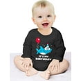 thumbnail image 3 of Tstars Boys Unisex 1st 2nd Birthday Gift Shark Top Outfit Birthday Gift for 1 or 2 Year Old Birthday Gifts for Baby Boy Birthday Party B Day Baby Long Sleeve Bodysuit, 3 of 4